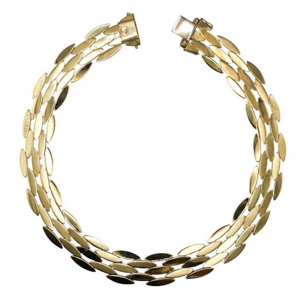 Cartier Gentiane Five Row Gold Necklace, Circa 1990 - image 5