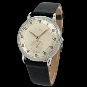 OMEGA VINTAGE BUMPER AUTOMATIC STAINLESS STEEL ca 1946 ref. 2398-1