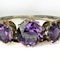Amethyst 5 Stone Gold Bangle - Saddingtons Jewellery Stand 375 - image 3