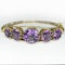 Amethyst 5 Stone Gold Bangle - Saddingtons Jewellery Stand 375 - image 1