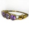 Amethyst 5 Stone Gold Bangle - Saddingtons Jewellery Stand 375 - image 2