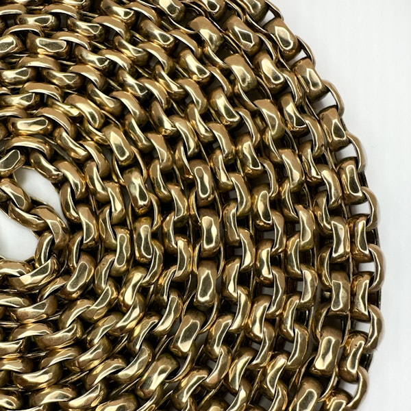 Victorian Gold Guard Chain - Saddingtons Jewellery Stand 375 - image 4