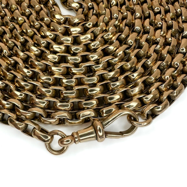 Victorian Gold Guard Chain - Saddingtons Jewellery Stand 375 - image 2