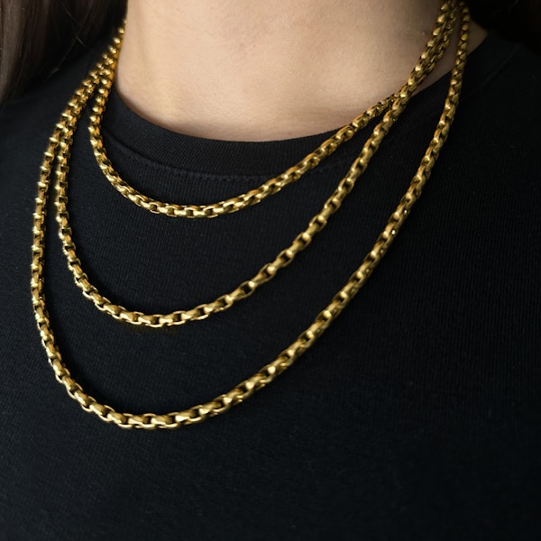 Victorian Gold Guard Chain - Saddingtons Jewellery Stand 375 - image 3