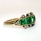 Columbian 5 Stone Emerald & Diamond Ring - Saddingtons Jewellery Stand 375 - image 2