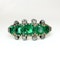 Columbian 5 Stone Emerald & Diamond Ring - Saddingtons Jewellery Stand 375 - image 1