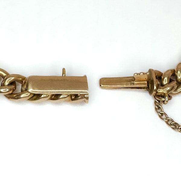 Antique Flower Pearl and Enamel Bracelet - Saddingtons Jewellery Stand 375 - image 3