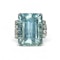 21ct Aquamarine & Diamond Cocktail Ring - Saddingtons Jewellery Stand 375 - image 1