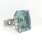 21ct Aquamarine & Diamond Cocktail Ring - Saddingtons Jewellery Stand 375 - image 2