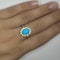 Antique Turquoise & Diamond Cluster Ring - Saddingtons Jewellery Stand 375 - image 2
