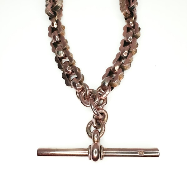 Antique Albert Chain Fancy Link - Saddingtons Jewellery Stnd 375 - image 1