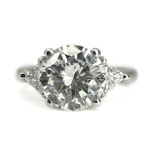 1.40ct Diamond Solitaire Platinum Ring - Saddingtons Jewellery Stand 375