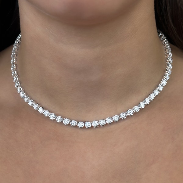 17.40ct Diamond Line Necklace - Saddingtons Jewellery Stand 375 - image 1