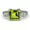 Peridot Diamond Trilogy Ring - Saddingtons Jewellery Stand 375 - image 1
