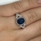 Sapphire and Diamond Cabochon Ring - Saddingtons Jewellery Stand 375 - image 2