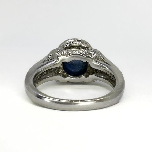 Sapphire and Diamond Cabochon Ring - Saddingtons Jewellery Stand 375 - image 4