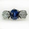 Ceylon Sapphire Diamond 3 Stone Ring - Saddingtons Jewellery Stand 375 - image 1