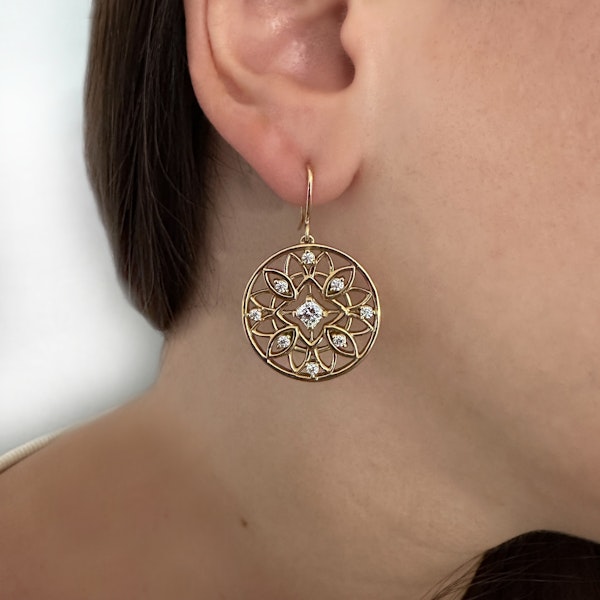 Heart on Fire HOF Drop Earrings - Saddingtons Jewellery Stand 375 - image 2