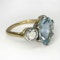 Aquamarine Diamond Trilogy Ring - Saddingtons Jewellery Stand 375 - image 2