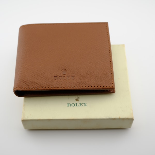Rolex VIP Light Brown Leather Wallet With Box - image 1