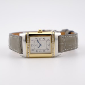 Jaeger-LeCoultre Reverso 265.5.08 Quartz Stainless Steel & Gold Diamond Bezel