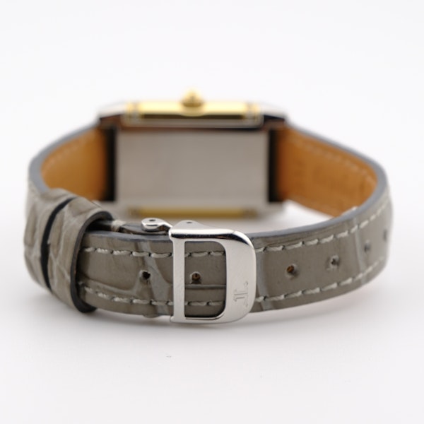 Jaeger-LeCoultre Reverso 265.5.08 Quartz Stainless Steel & Gold Diamond Bezel - image 5