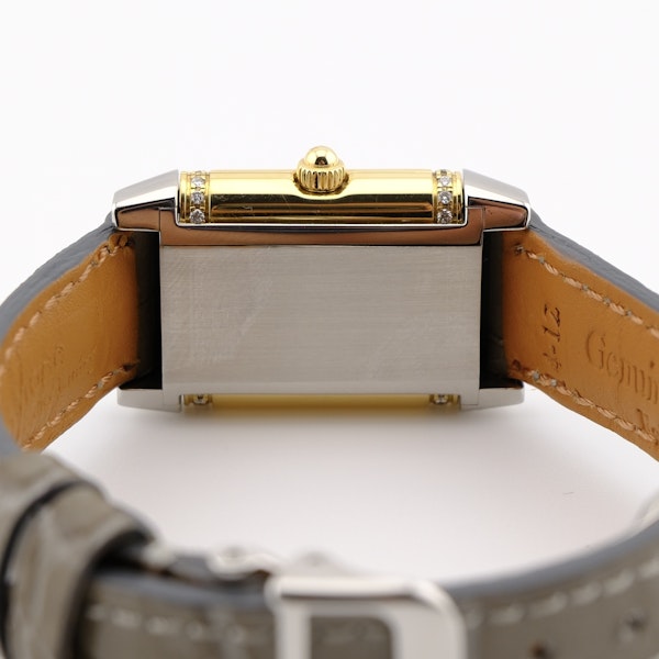 Jaeger-LeCoultre Reverso 265.5.08 Quartz Stainless Steel & Gold Diamond Bezel - image 6