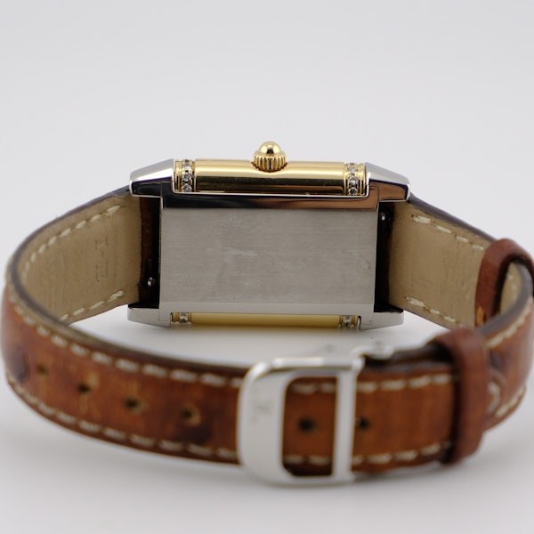Jaeger-LeCoultre Reverso 265.5.08 Quartz Stainless Steel & Gold Diamond Bezel - image 15