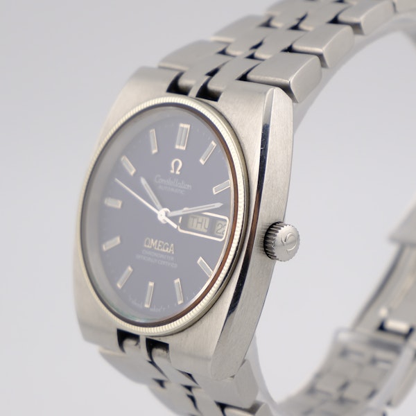 Omega Constellation 168.0054 Automatic Chronometer 1975 Blue Dial Watch - image 2
