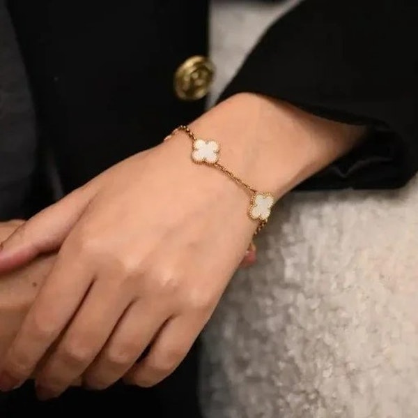 Vintage Van Cleef & Arpels Alhambra Mother of Pearl Bracelet - info@marksjewellery.co.uk - image 3