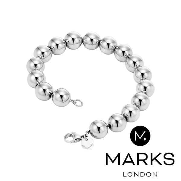 Tiffany HardWear Ball Bracelet in Silver, 10 mm - info@marksjewellery.co.uk - image 2