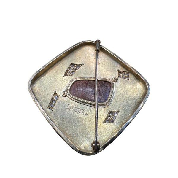 Leo De Vroomen Brooch & Earring Set - image 4