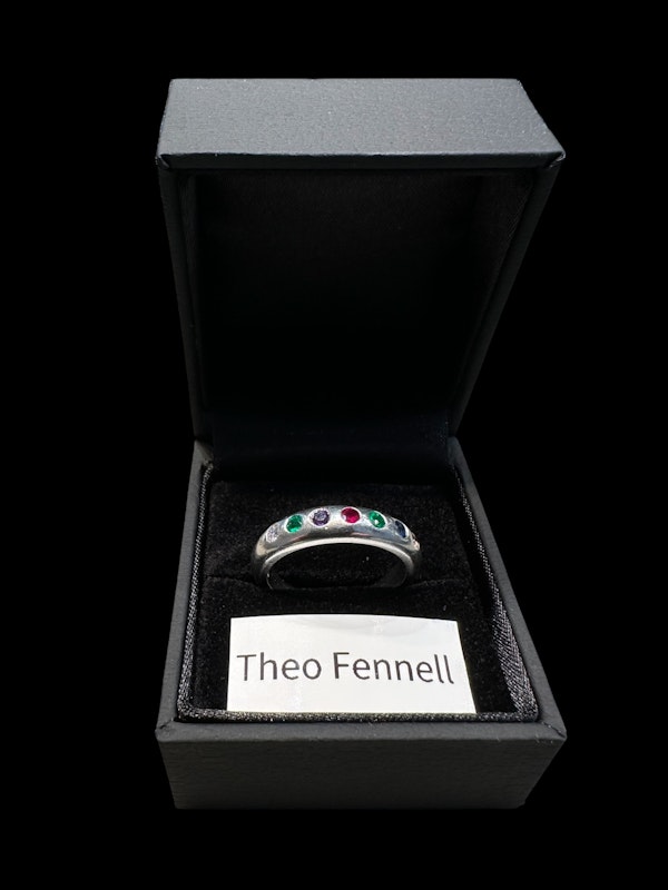 Theo Fennell “Dearest” Acrostic Ring in 18k White Gold - info@marksjewellery.co.uk - image 2