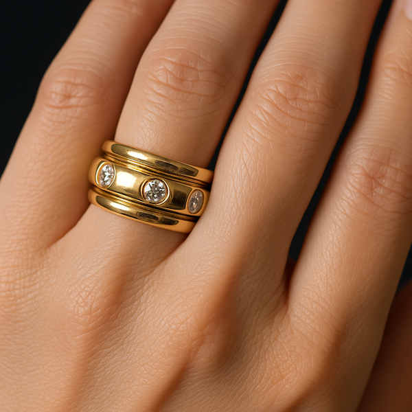 Piaget 'Possession' 18k Yellow Gold Diamond Ring, 1990 - info@marksjewellery.co.uk - image 2