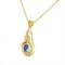 Timeless Elegance: Ceylon Sapphire Pendant in 18k Gold - image 2