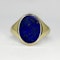 Lapis Oval Signet Ring - Saddingtons Jewellery stand 375 - image 1