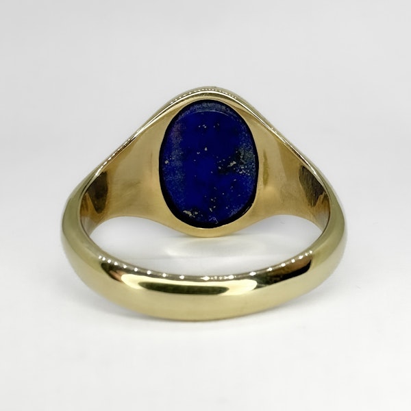 Lapis Oval Signet Ring - Saddingtons Jewellery stand 375 - image 4