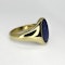 Lapis Oval Signet Ring - Saddingtons Jewellery stand 375 - image 2