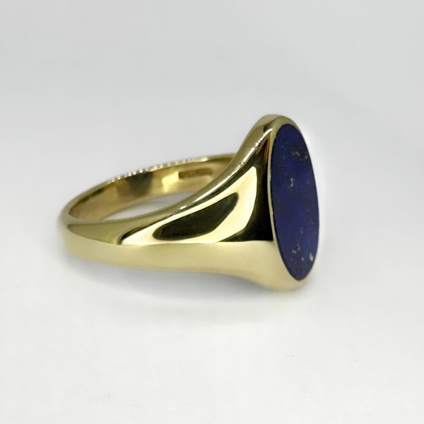 Lapis Oval Signet Ring - Saddingtons Jewellery stand 375 - image 2