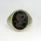 Bloodstone Lion Intaglio Signet Ring - Saddingtons Jewellery Stand 375 - image 1