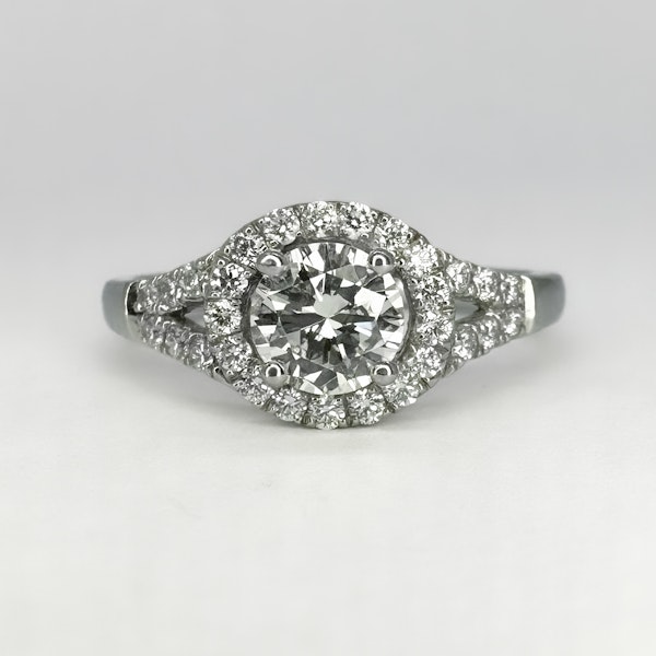 Diamond Halo Ring 0.54cts - Saddingtons Jewellery Stand 375 - image 1