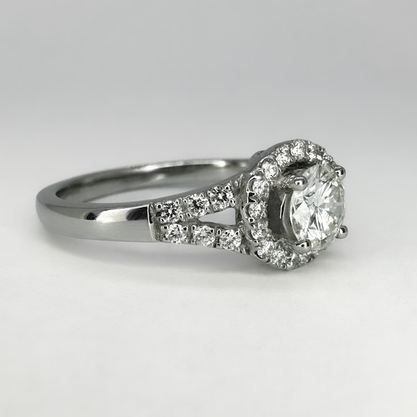 Diamond Halo Ring 0.54cts - Saddingtons Jewellery Stand 375 - image 2