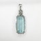 Aquamarine And Diamond Pendant - Saddingtons Jewellery Stand 375 - image 2