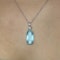 Aquamarine And Diamond Pendant - Saddingtons Jewellery Stand 375 - image 3