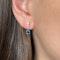 Sapphire & Diamond Drop Earrings - Saddingtons Jewellery Stand 375 - image 2