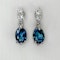 Sapphire & Diamond Drop Earrings - Saddingtons Jewellery Stand 375 - image 1