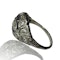 Art-Deco Style Diamond & Sapphire Platinum Ring - image 7