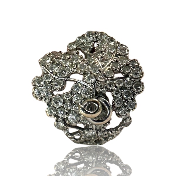 Lily Pad Diamond Ring in 18k White Gold - image 6