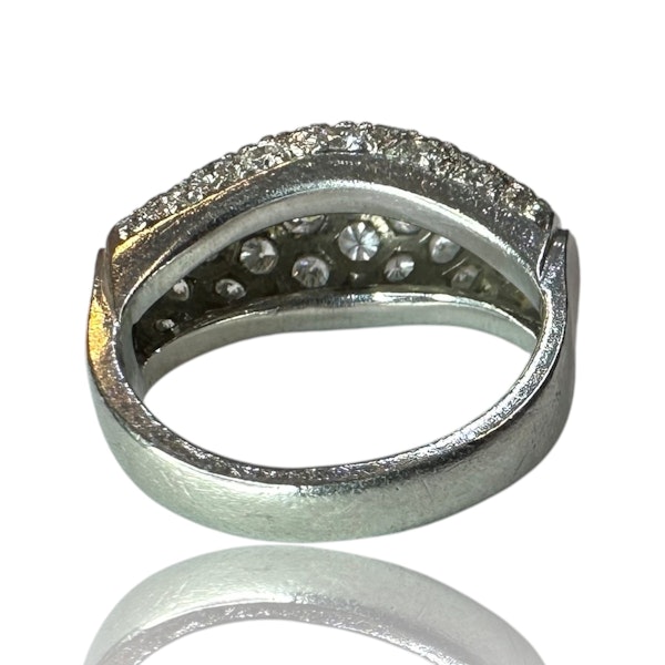 1950's Platinum Pavé Diamond Ring - image 6