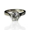 Elegant 1.00ct Diamond Solitaire Ring in 18k White Gold - image 1